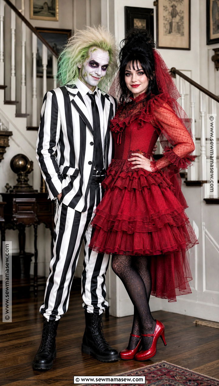 Beetlejuice And Lydia Matching Costume - 30 Matching Costume Ideas