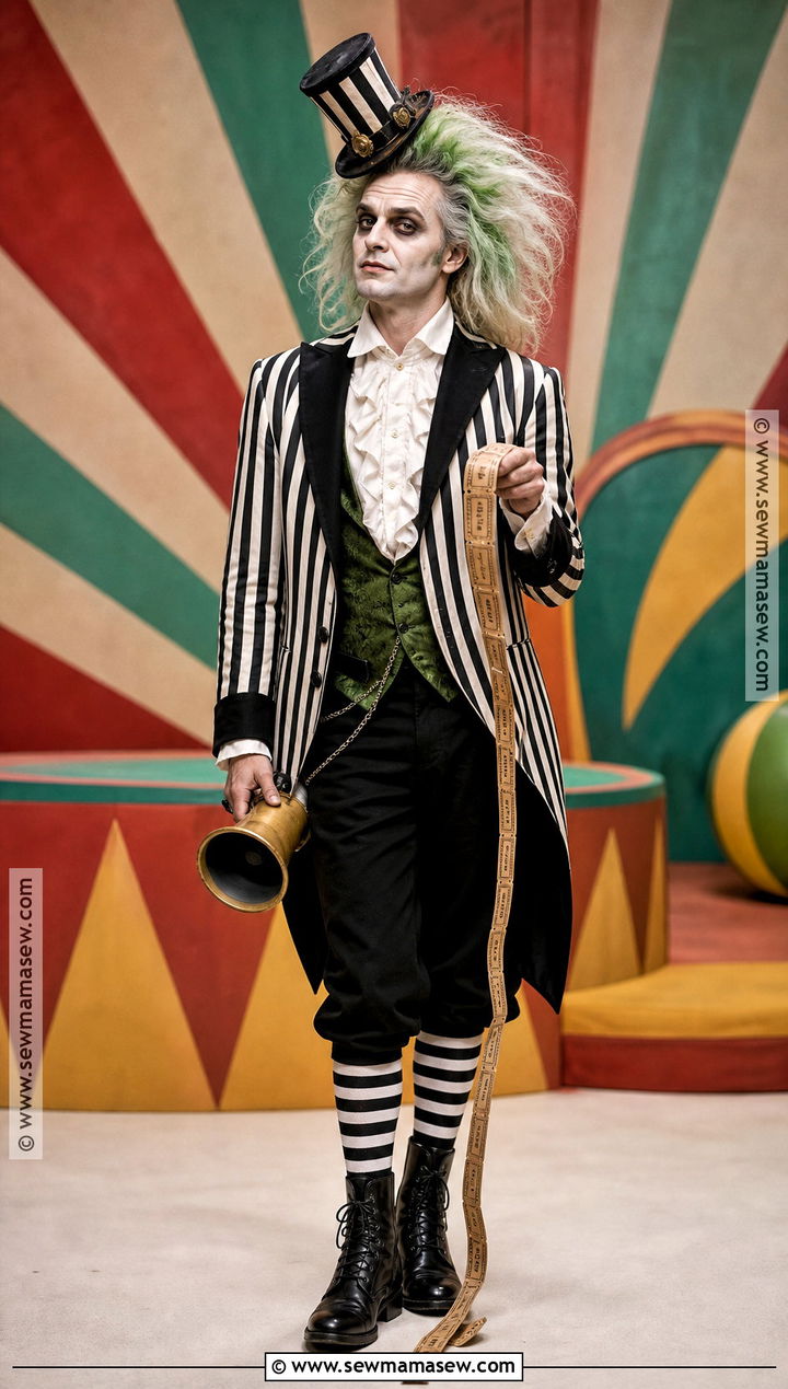Beetlejuice Carnival Barker Costume - 35 beetlejuice halloween costume ideas