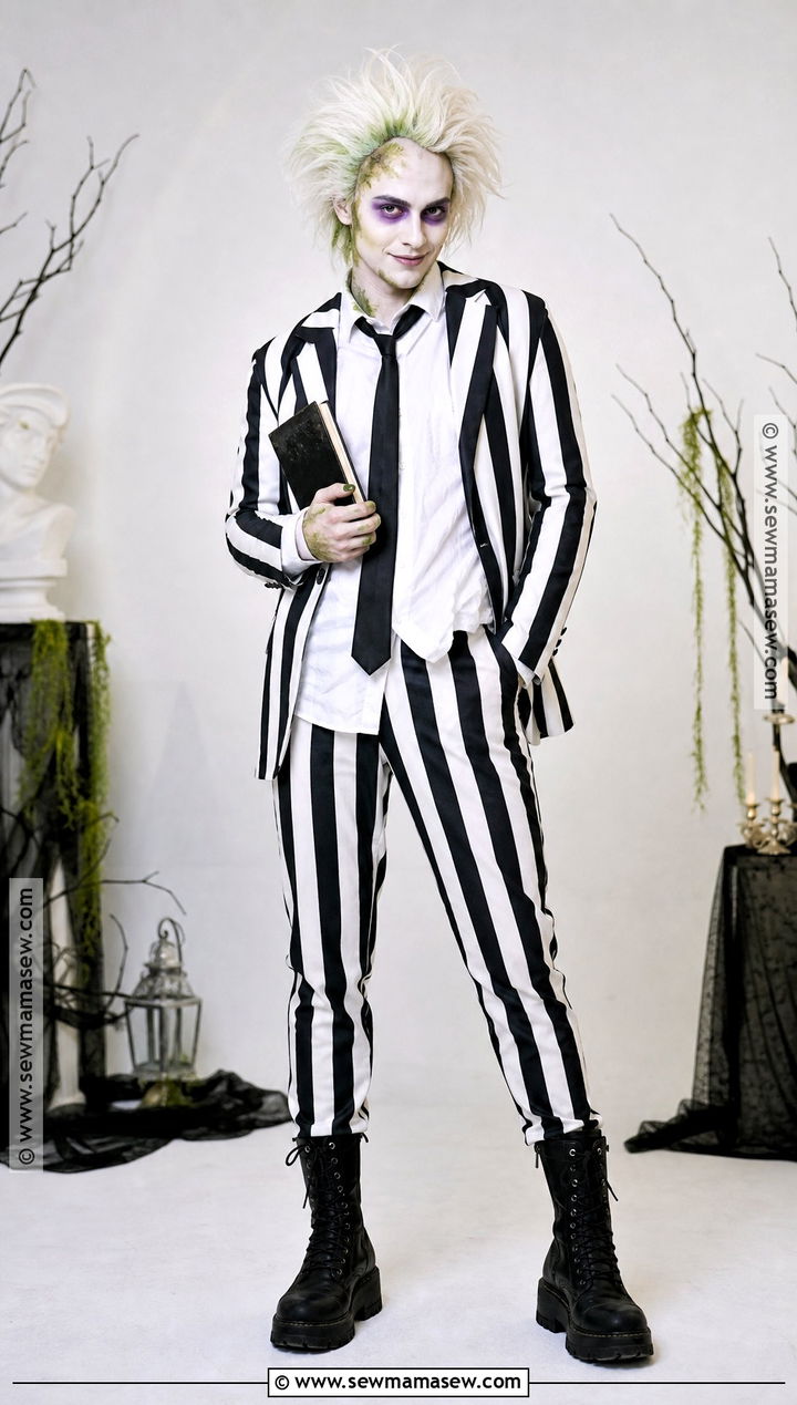 Beetlejuice Cosplay With Striped Suit - 35 best cosplay ideas