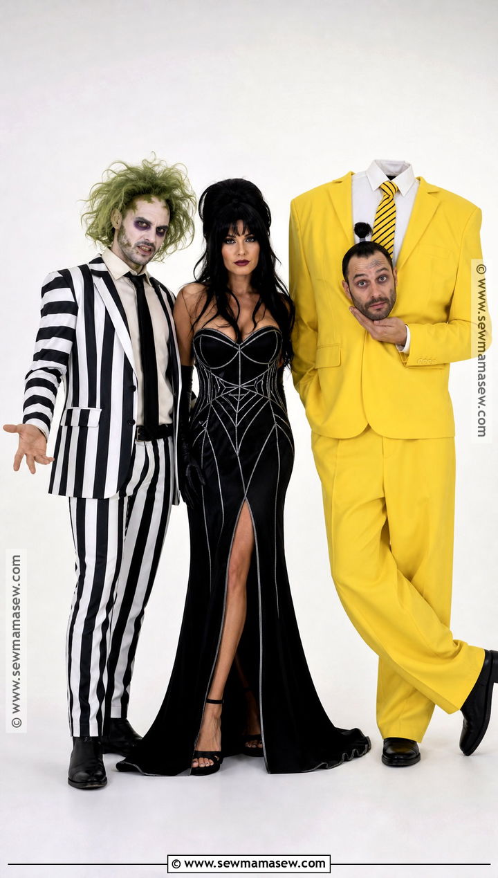 Beetlejuice Delores And Bob Family Costume - 30 beetlejuice family costume ideas