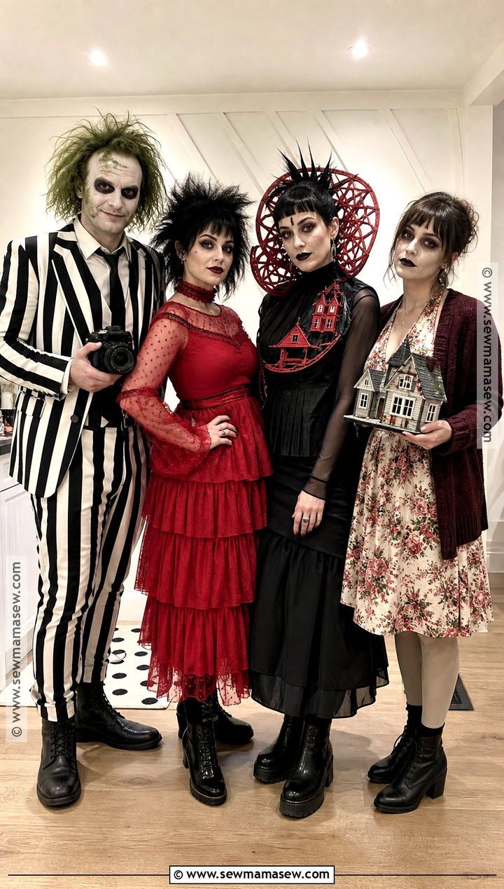 Beetlejuice Group Costume - 35 Group Halloween Costumes For 4