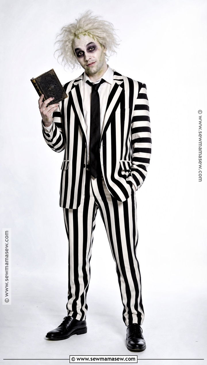 Beetlejuice Striped Suit Costume - 30 80s movies costumes