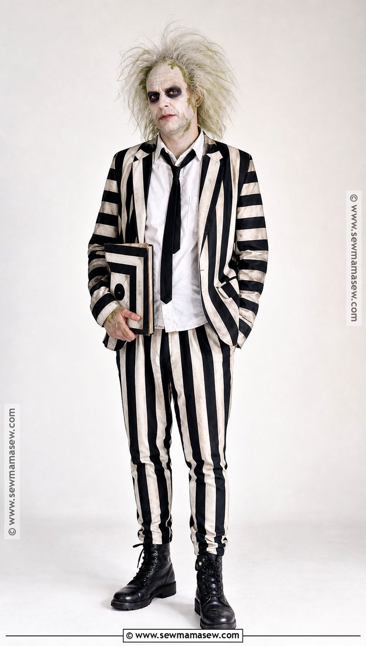 Beetlejuice Striped Suit Costume - 35 costume inspo ideas