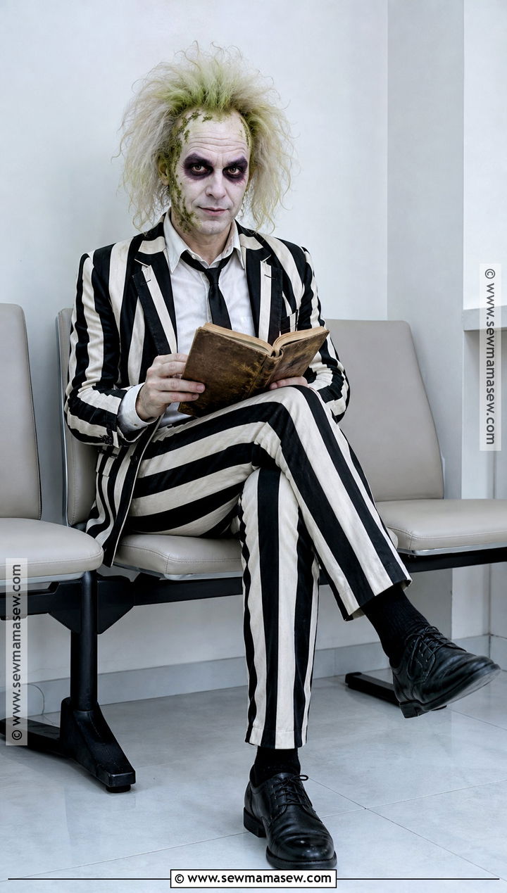 Beetlejuice Striped Suit Costume - 35 costumes for men