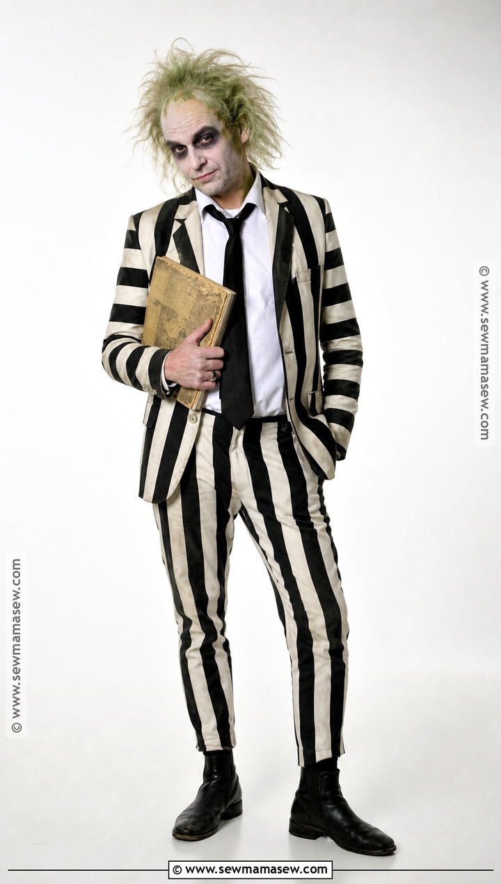 Beetlejuice Striped Suit Costume - 35 male costume ideas