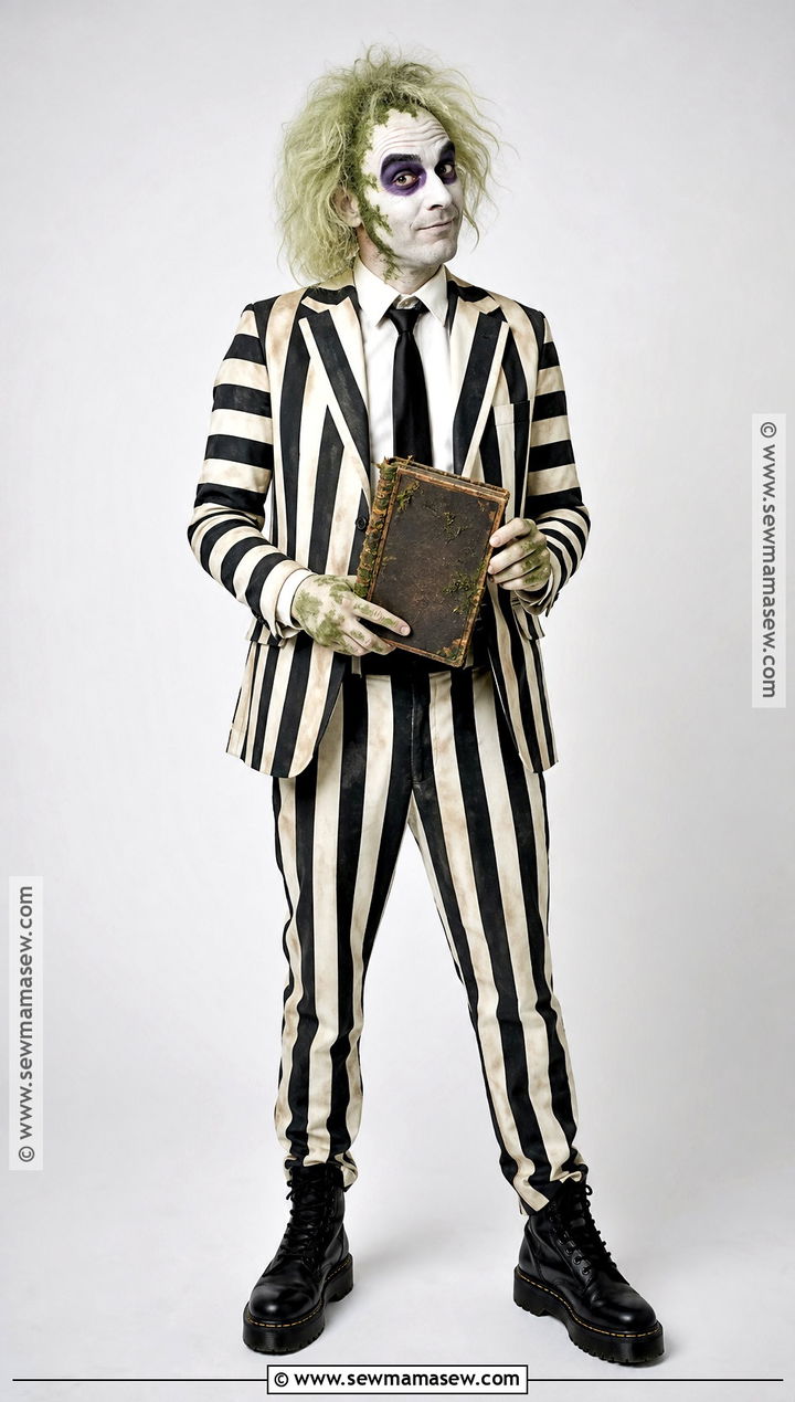 Beetlejuice Striped Suit Costume - 35 Movie Characters To Dress Up As Ideas