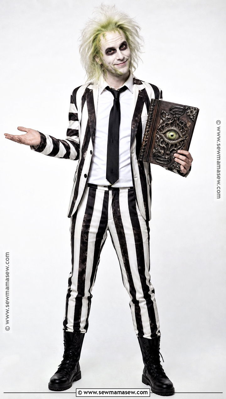 Beetlejuice Striped Suit Costume - 30 Easy Character Costumes