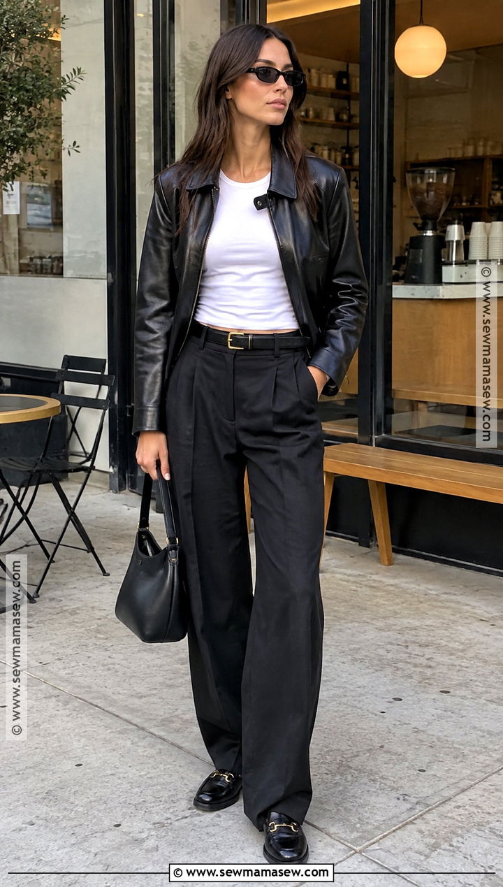 Bella Hadid Autumn Low Rise Trouser And Loafer Outfit - 20 bella hadid autumn style ideas