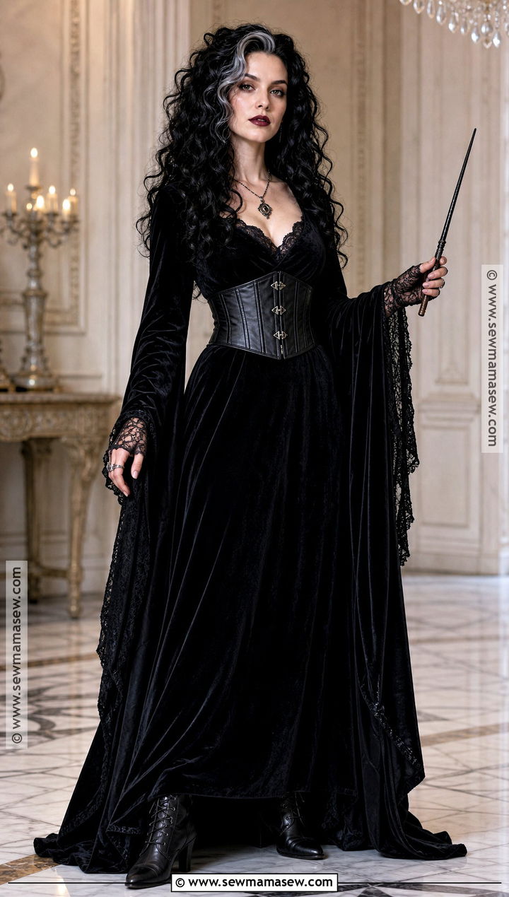 Bellatrix Lestrange Velvet Gown Costume - 40 bellatrix lestrange costume ideas