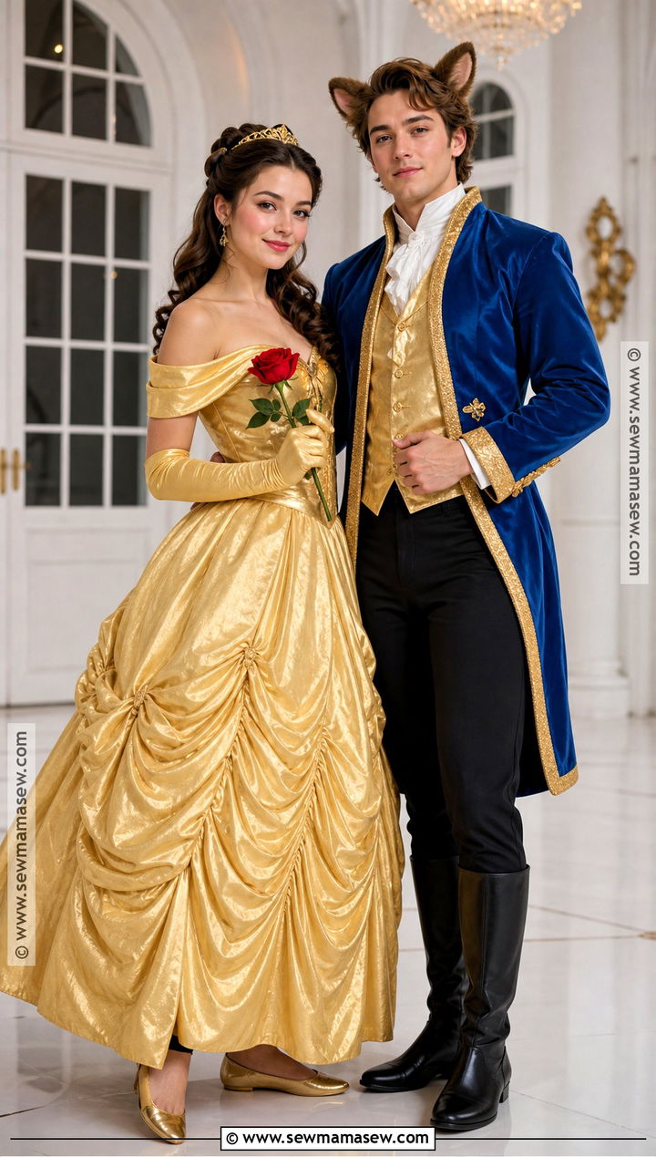 Belle And Beast Costume - 45 cute couple halloween costumes
