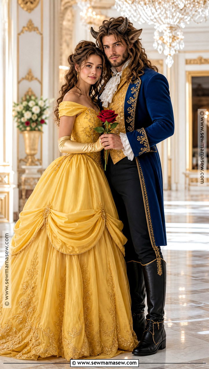 Belle And Beast Couple Costume - 40 Beauty And The Beast Costume Ideas