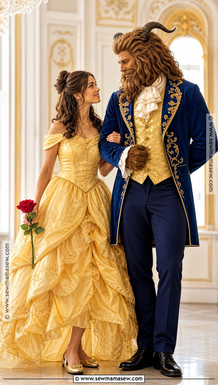 Belle And Beast Couple Costume - 40 couple costume ideas