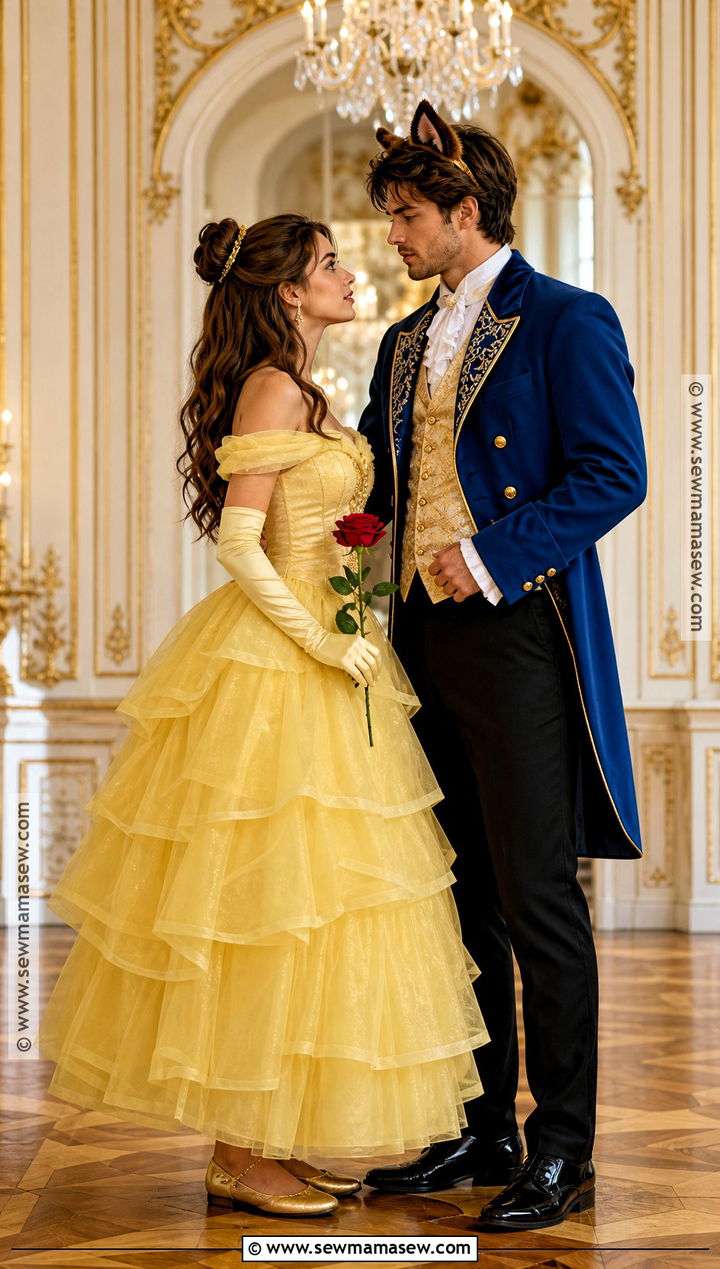 Belle And Beast Couple Costume - 40 disney couple costumes