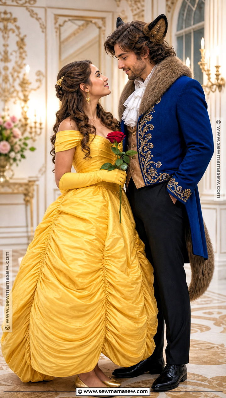 Belle And Beast Couple Costume - 30 Disney Halloween Costumes for Couples