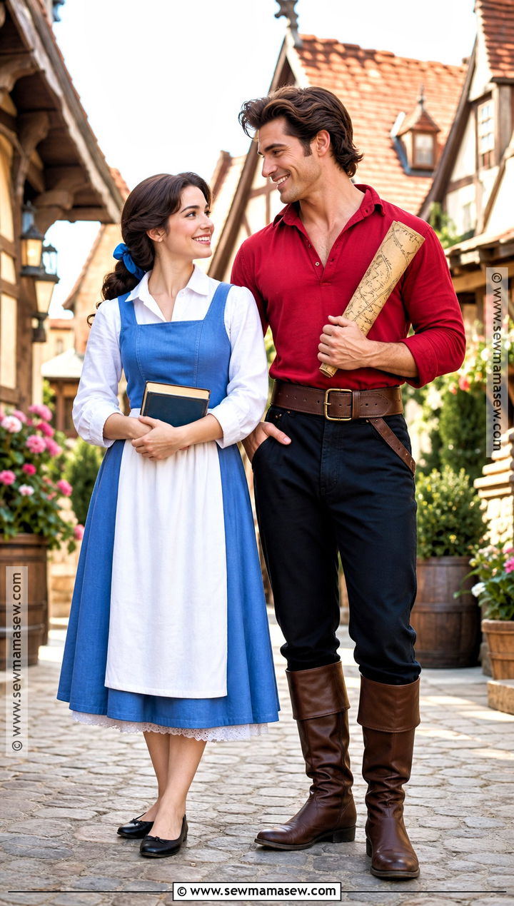 Belle And Gaston Costume - 30 Brunette Duo Halloween Costumes