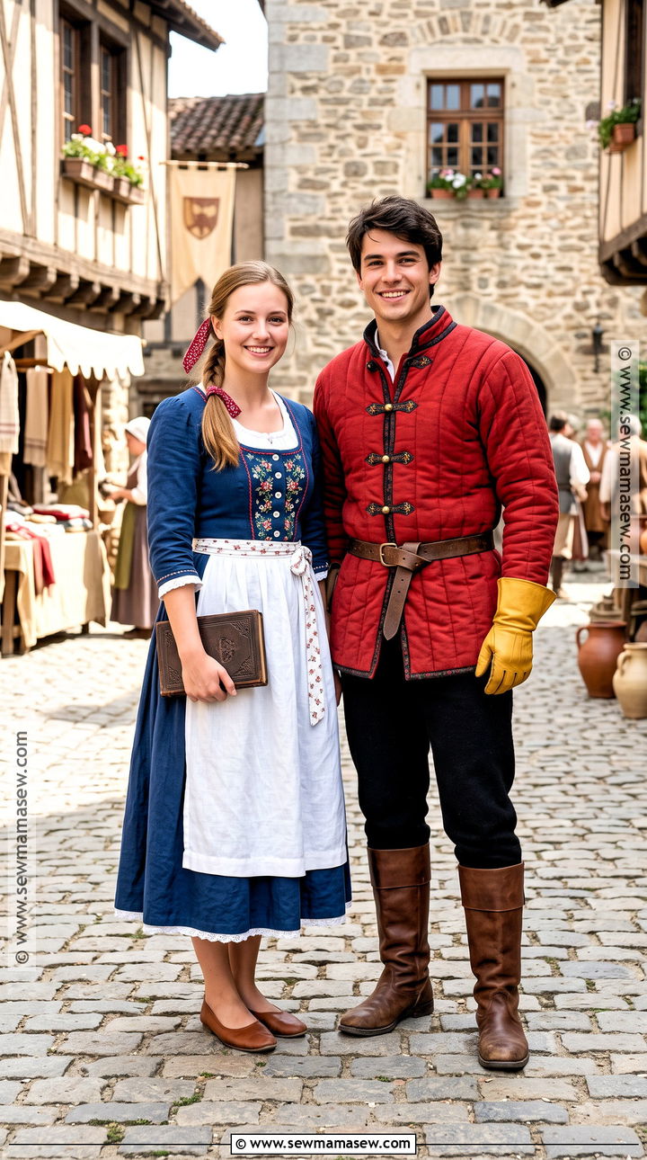 Belle And Gaston Duo Costume - 40 Beauty And The Beast Costume Ideas