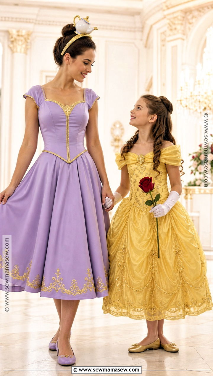 Belle And Mrs Potts Costumes - 30 mom and daughter costumes