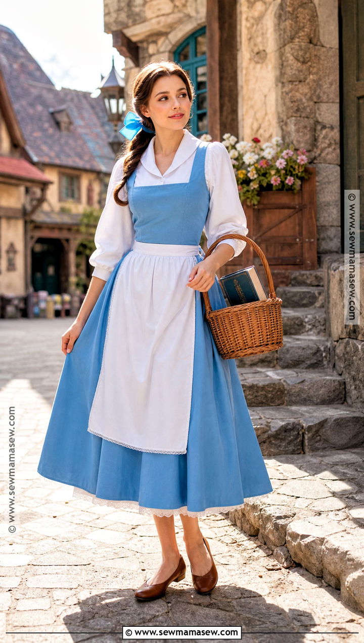 Belle Blue Dress Cosplay - 30 Cosplay Brown Hair Ideas