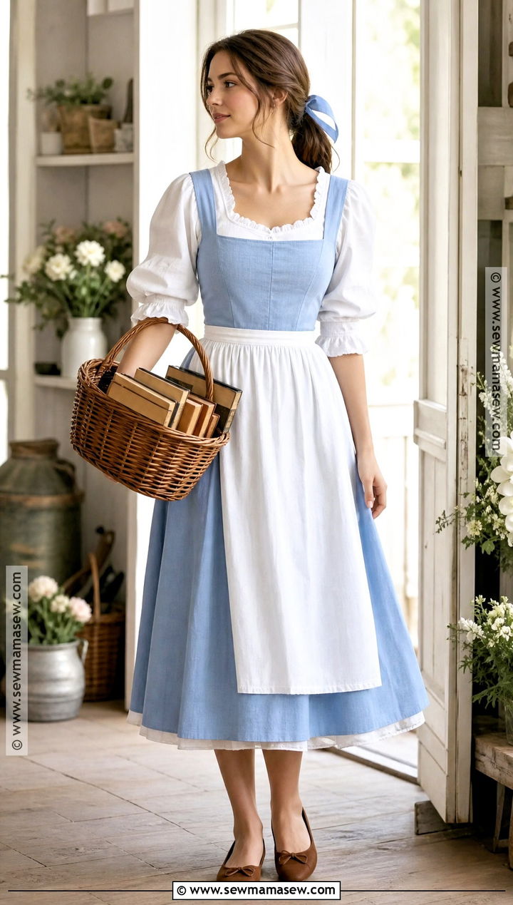 Belle Blue Dress Costume - 30 costumes for brunettes