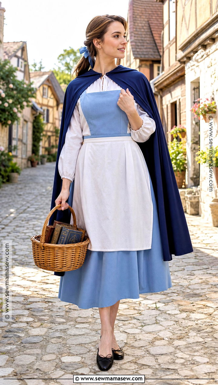 Belle Blue Village Costume - 45 princess halloween costume ideas