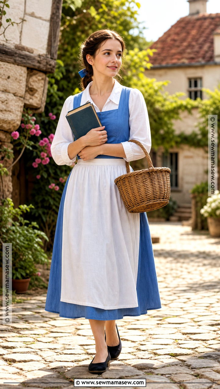 Belle Blue Village Dress Costume - 30 blue dress costume ideas