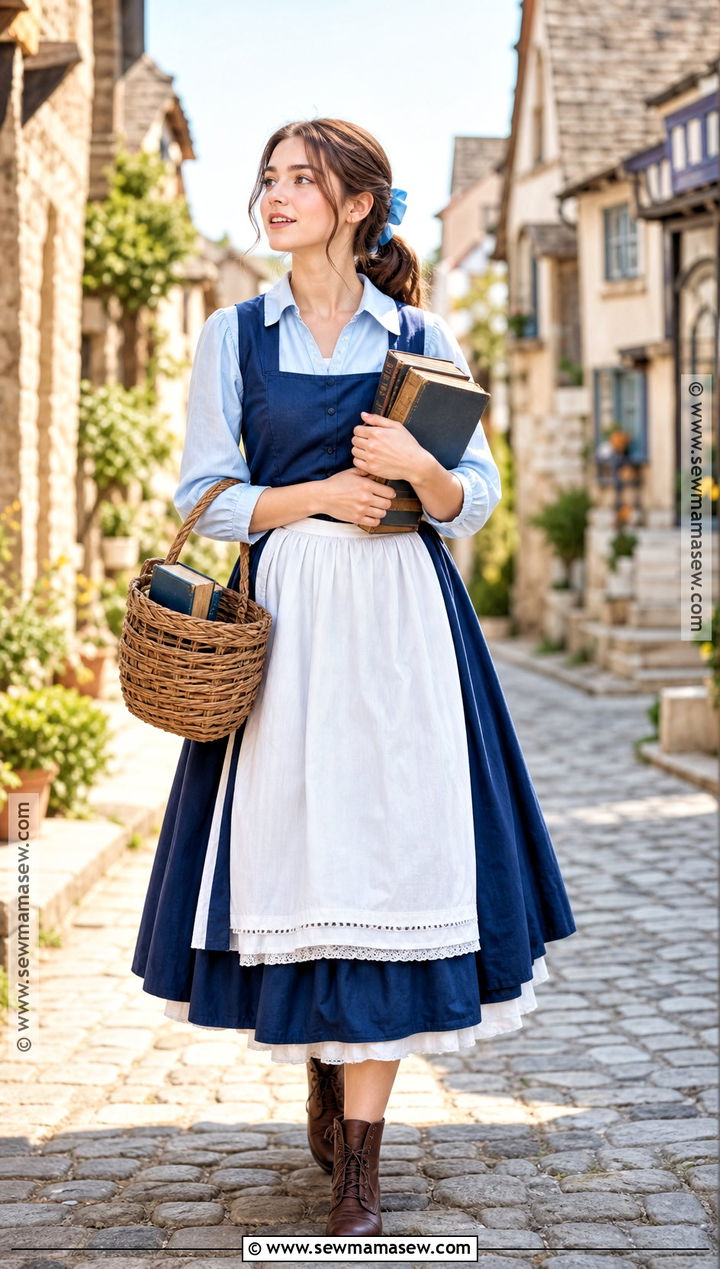 Belle Bookworm Costume - 40 Beauty And The Beast Costume Ideas