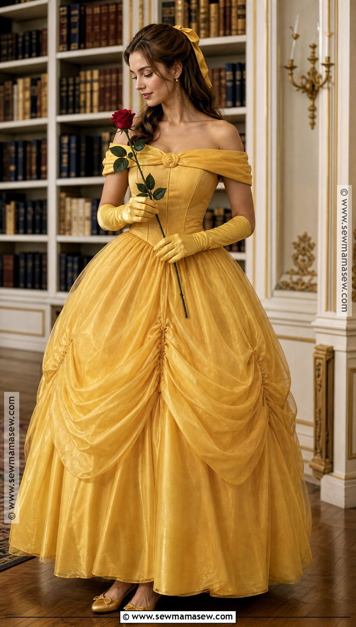 Belle Costume With Yellow Gown - 40 disney costume ideas