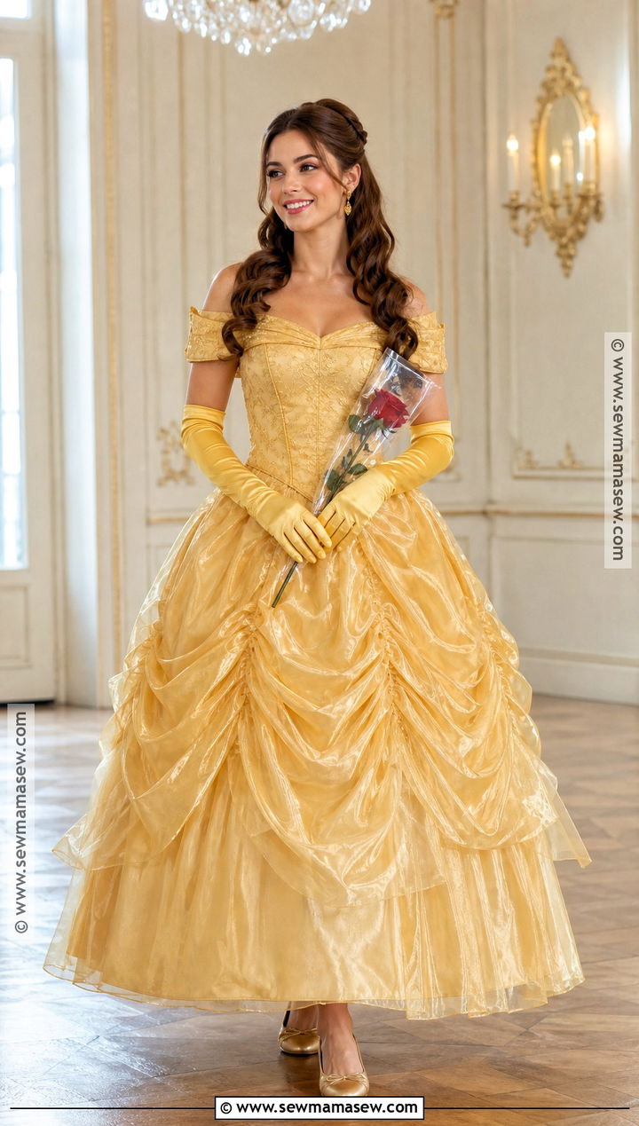 Belle Costume With Yellow Gown - 50 costume ideas for women