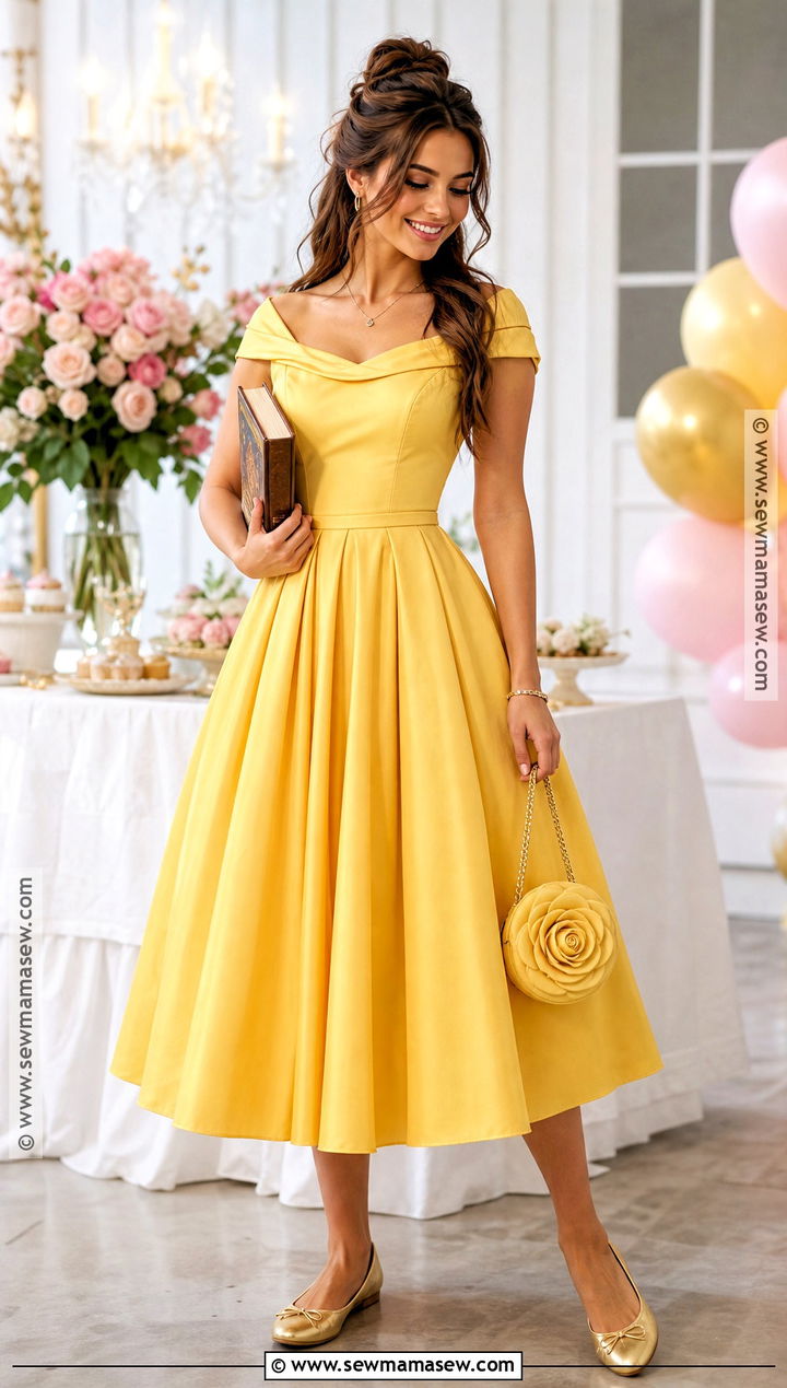 Belle Modern Yellow Dress Costume - 40 Beauty And The Beast Costume Ideas