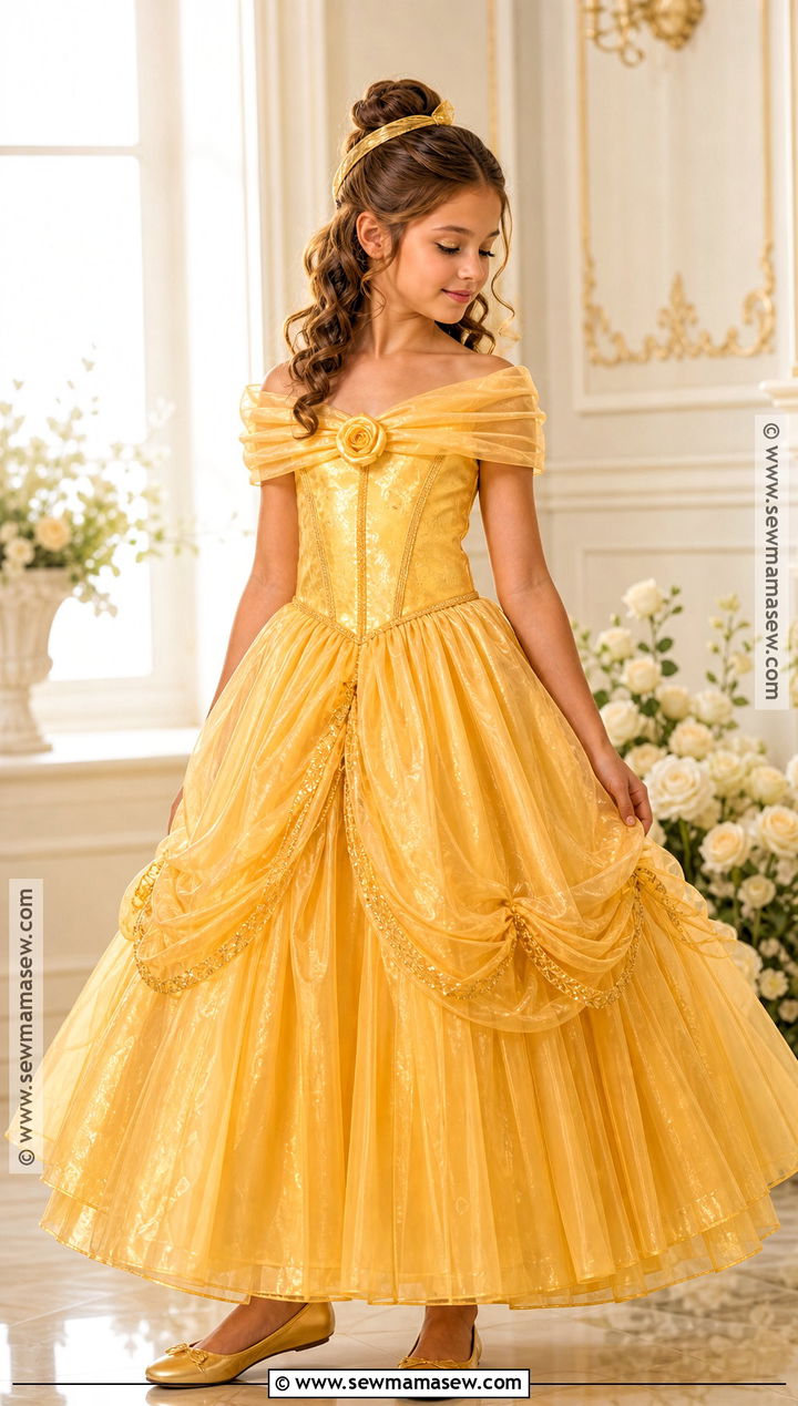 Belle Princess Costume For Girls - 45 girl halloween costumes