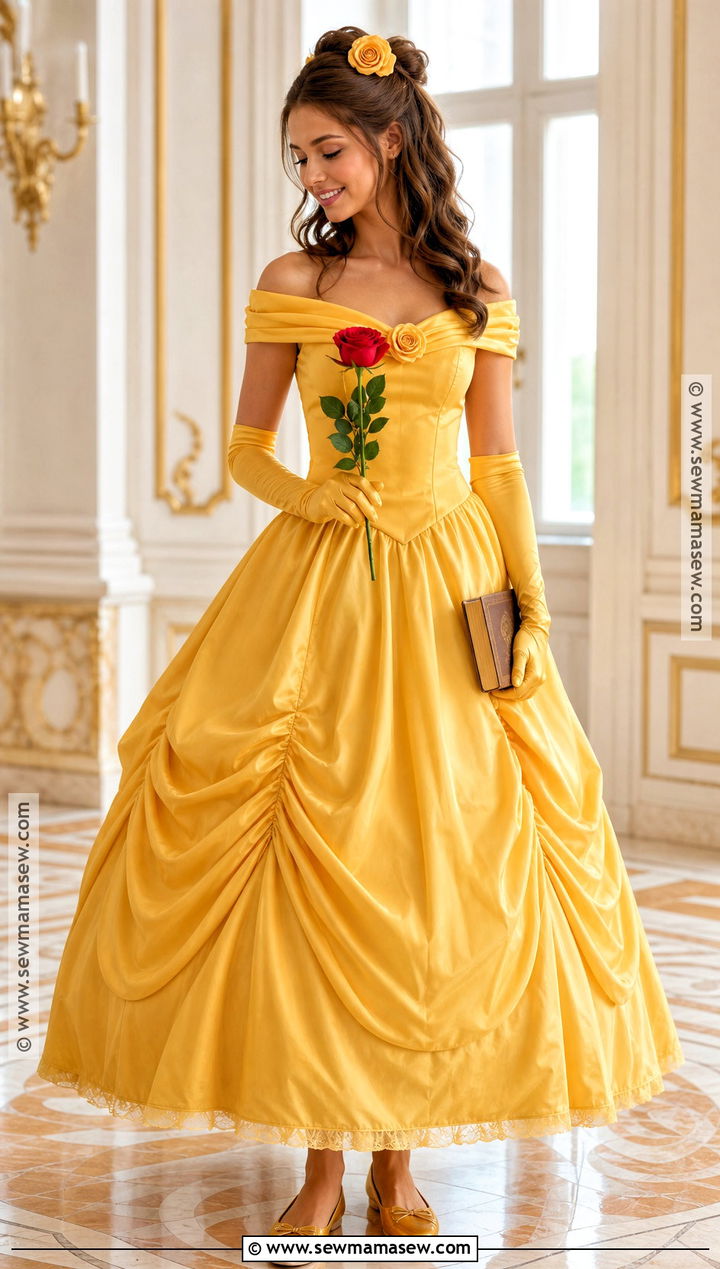 Belle Princess Costume With Yellow Ball Gown - 30 princess dress up ideas