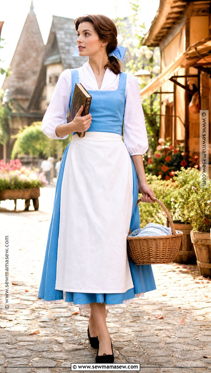 Belle Village Dress Cosplay - 30 brown hair cosplay ideas