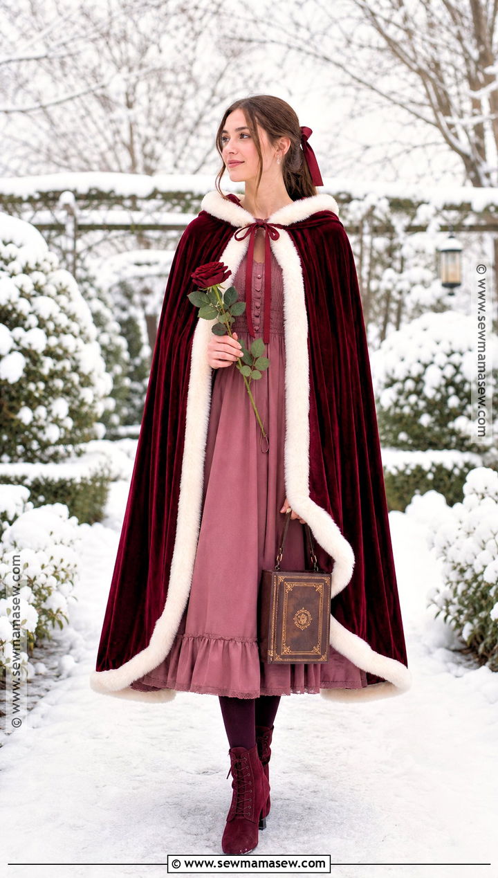 Belle Winter Cape Costume - 30 Disney Princess Costume Ideas
