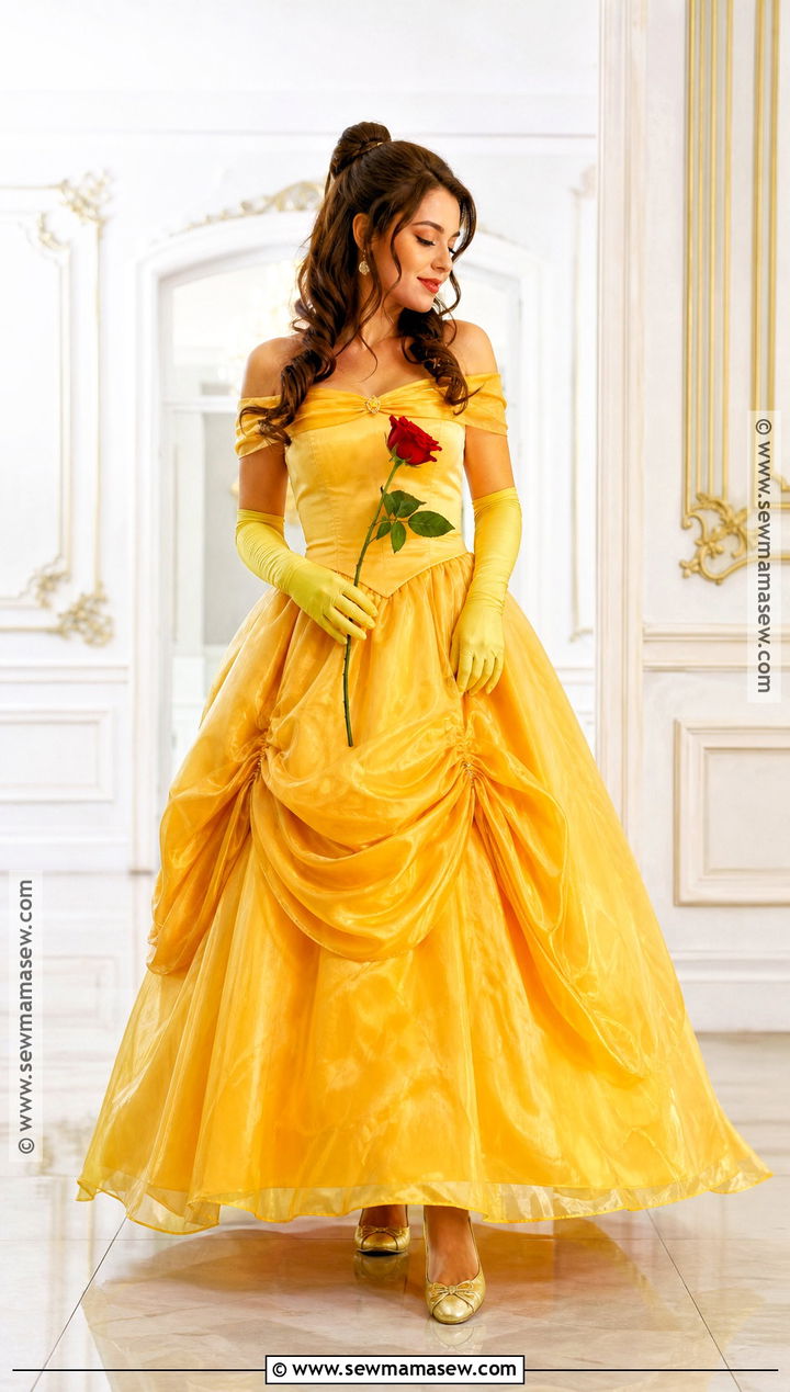 Belle Yellow Ball Gown Cosplay - 35 Princess Cosplay Ideas