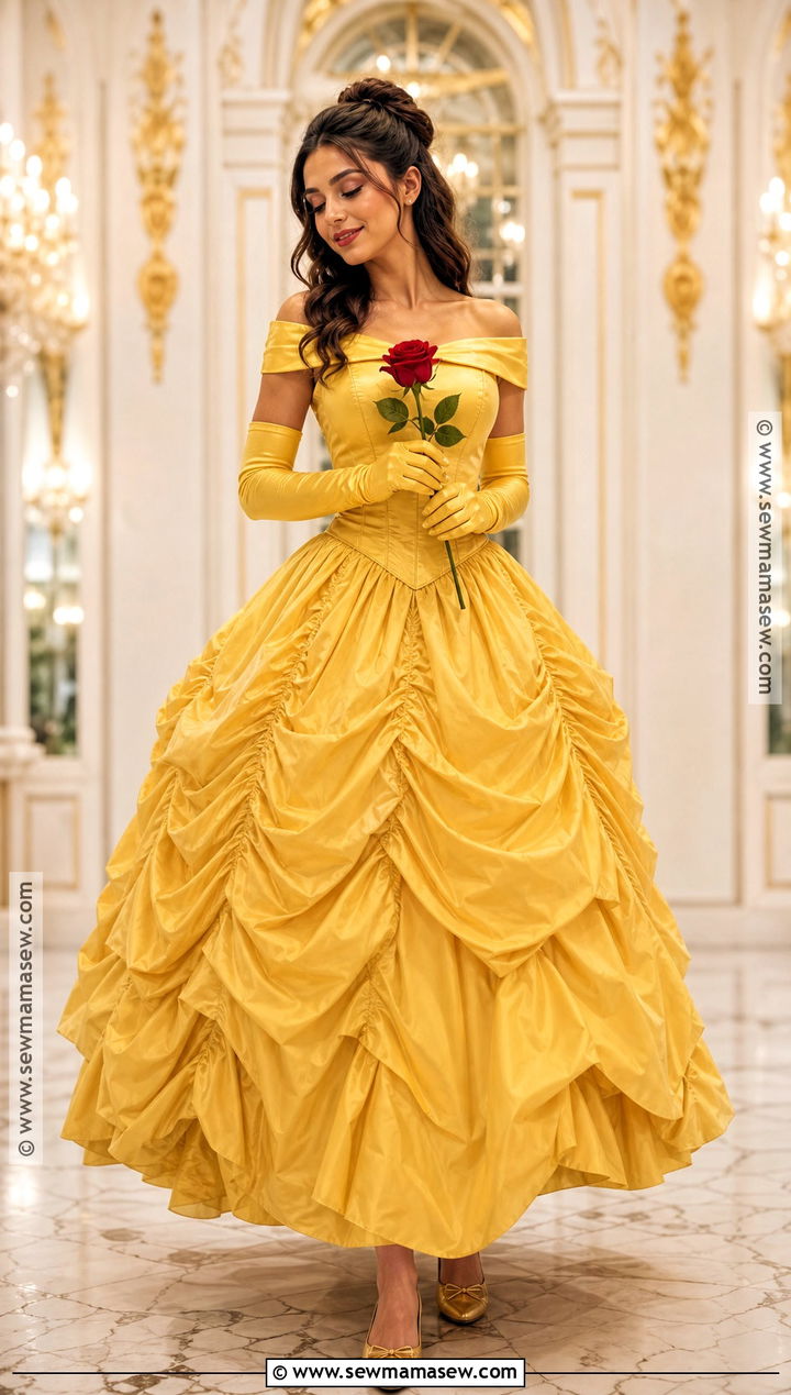 Belle Yellow Ball Gown Cosplay - 30 disney princess cosplay ideas