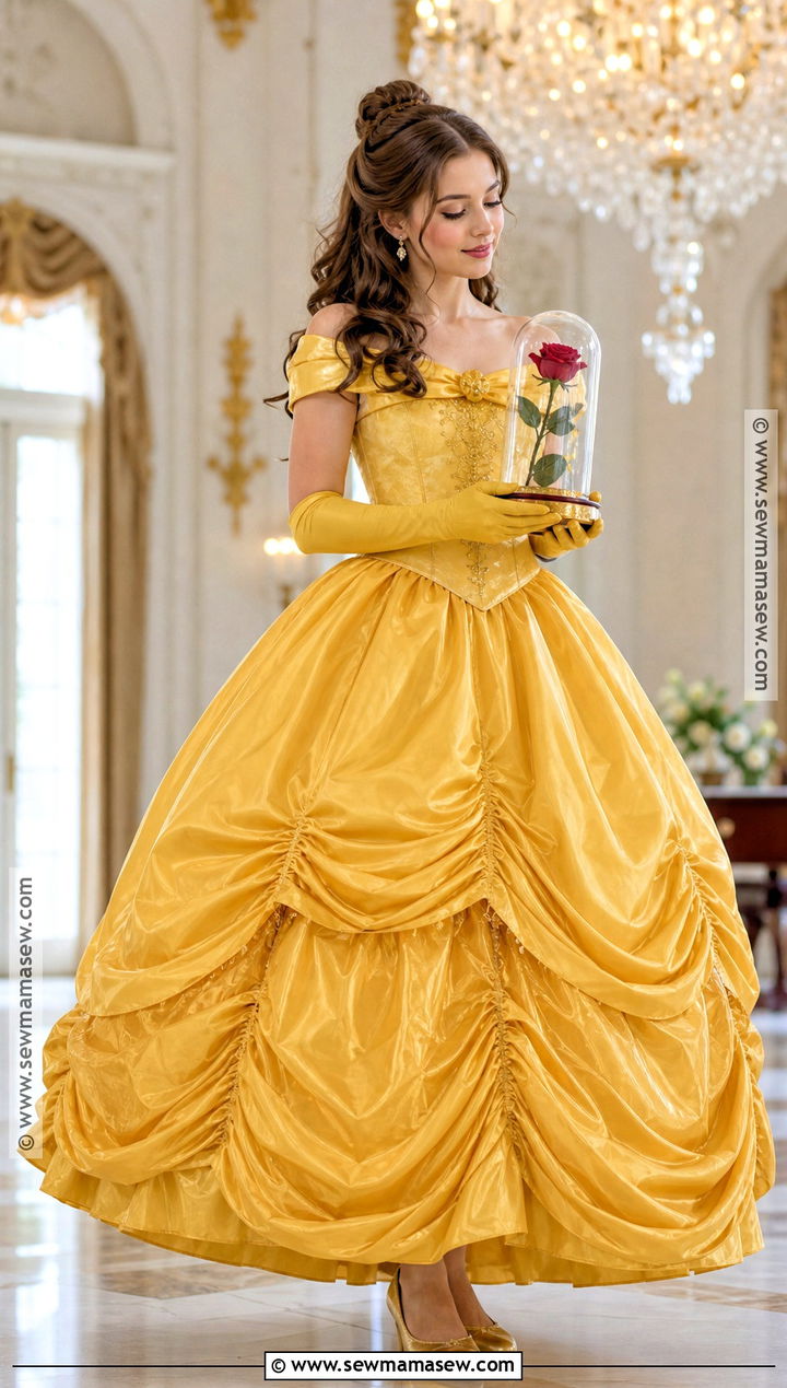 Belle Yellow Ball Gown Costume - 30 Yellow Costume Ideas