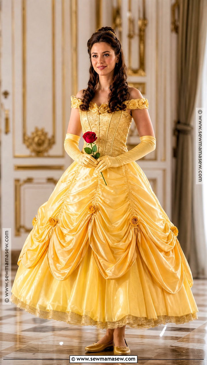 Belle Yellow Ball Gown Costume - 40 Beauty And The Beast Costume Ideas