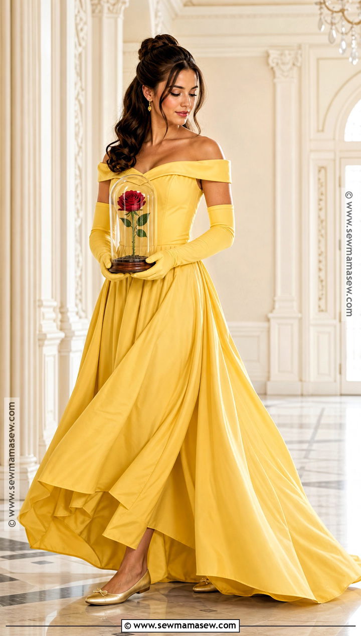 Belle Yellow Gown Costume - 30 Halloween Costume Ideas For Brunettes
