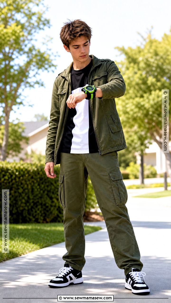 Ben 10 Costume With Green Jacket - 30 Cartoon Network Costumes