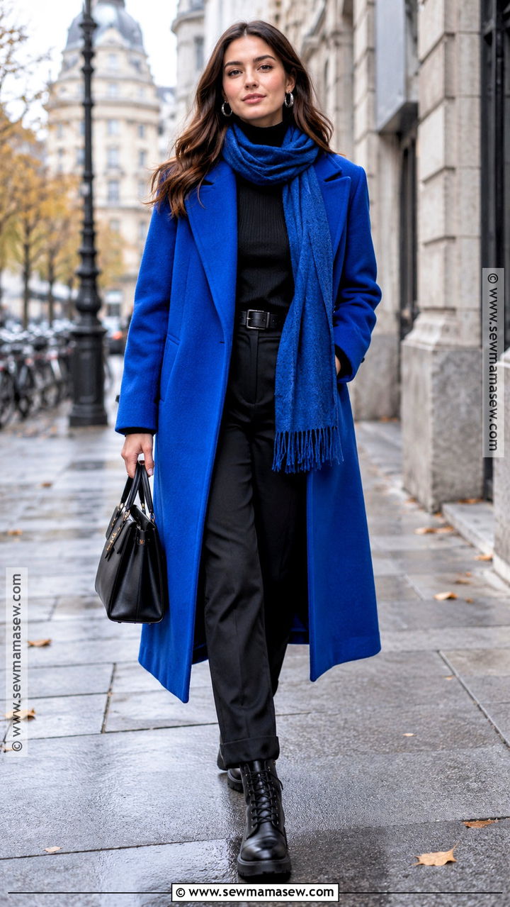 Berlin Autumn Colorful Coat And Black Outfit - 20 berlin outfit autumn ideas