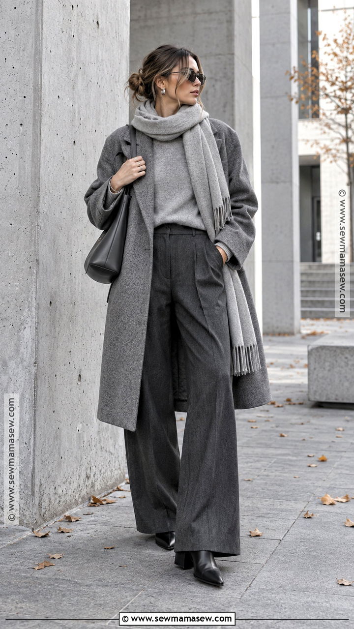 Berlin Autumn Monochrome Gray Outfit - 20 berlin outfit autumn ideas