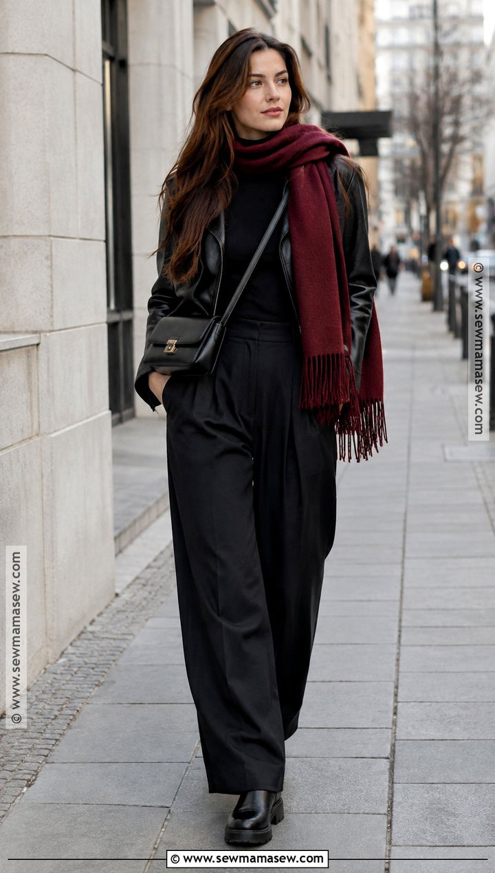 Berlin Fall Black Trouser Outfit - 15 travel capsule wardrobe fall germany ideas