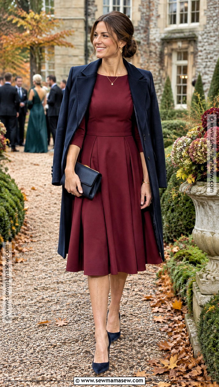 Berry Fit And Flare October Wedding Dress - 25 october wedding dresses