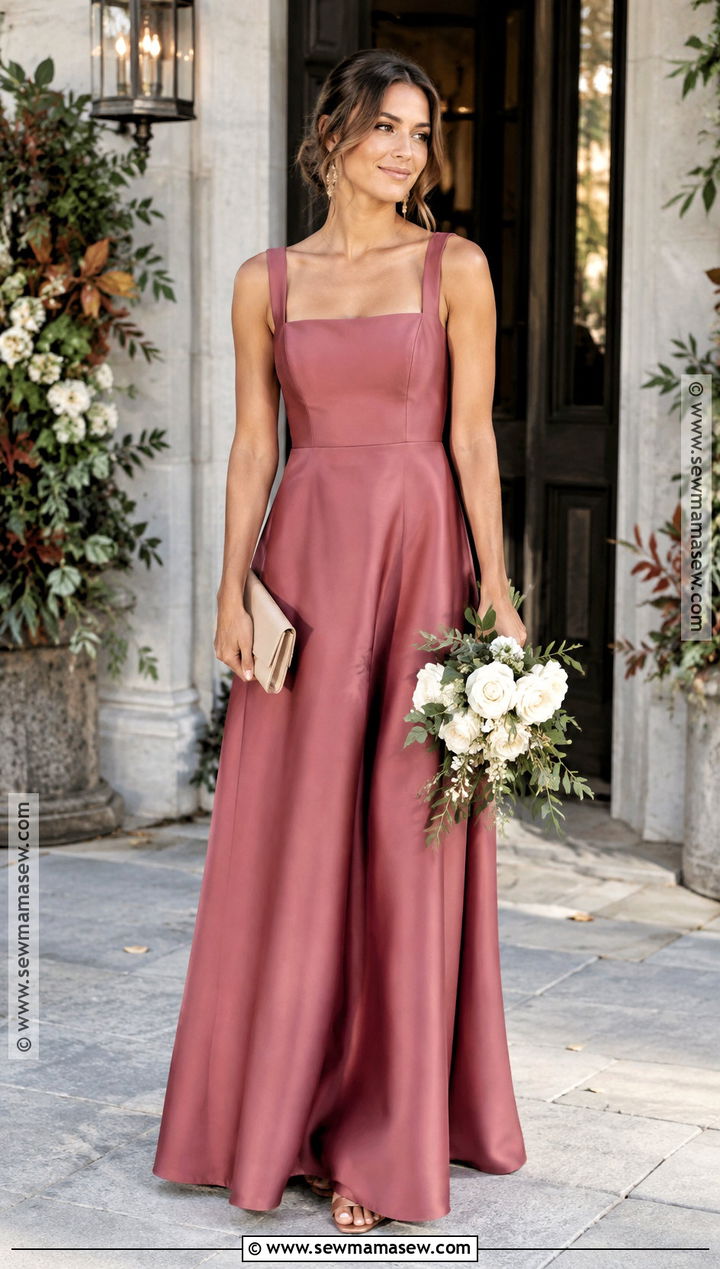 Berry Pink Bridesmaid Dress - 15 Fall Pink Wedding Bridesmaid Dresses