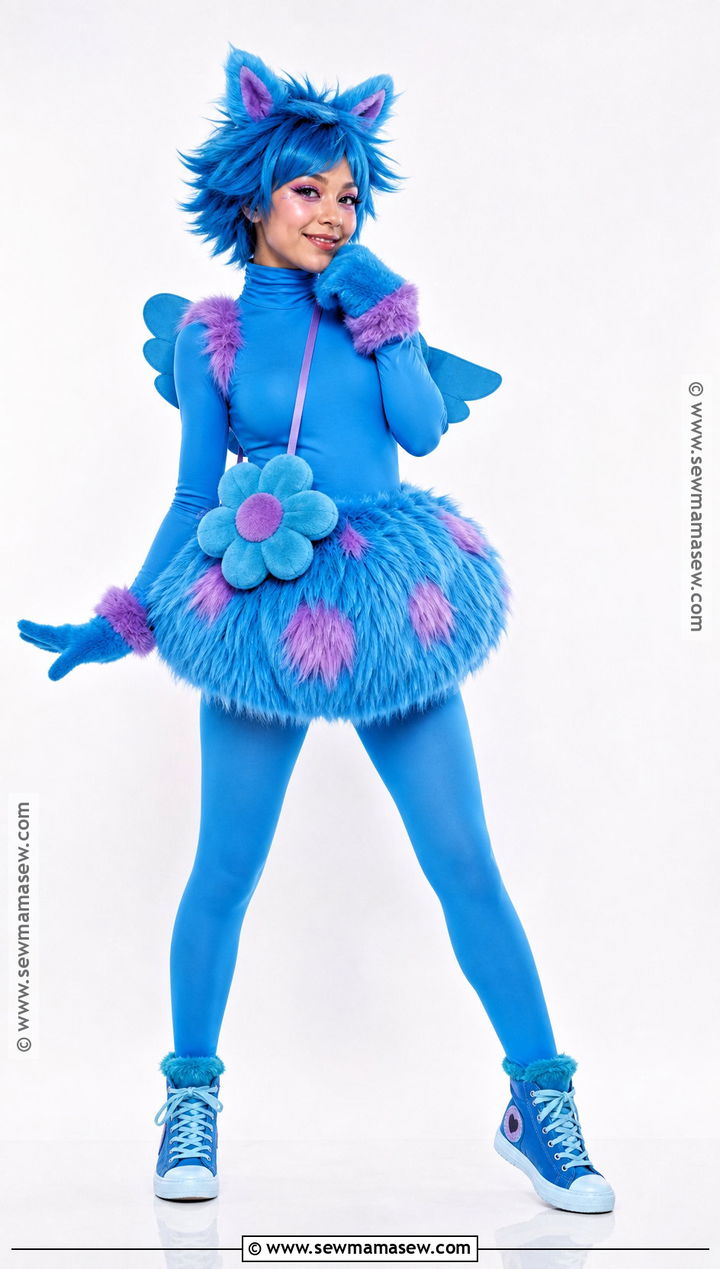 Bibble Costume With Blue Bodysuit - 30 Bibble Halloween Costume Ideas