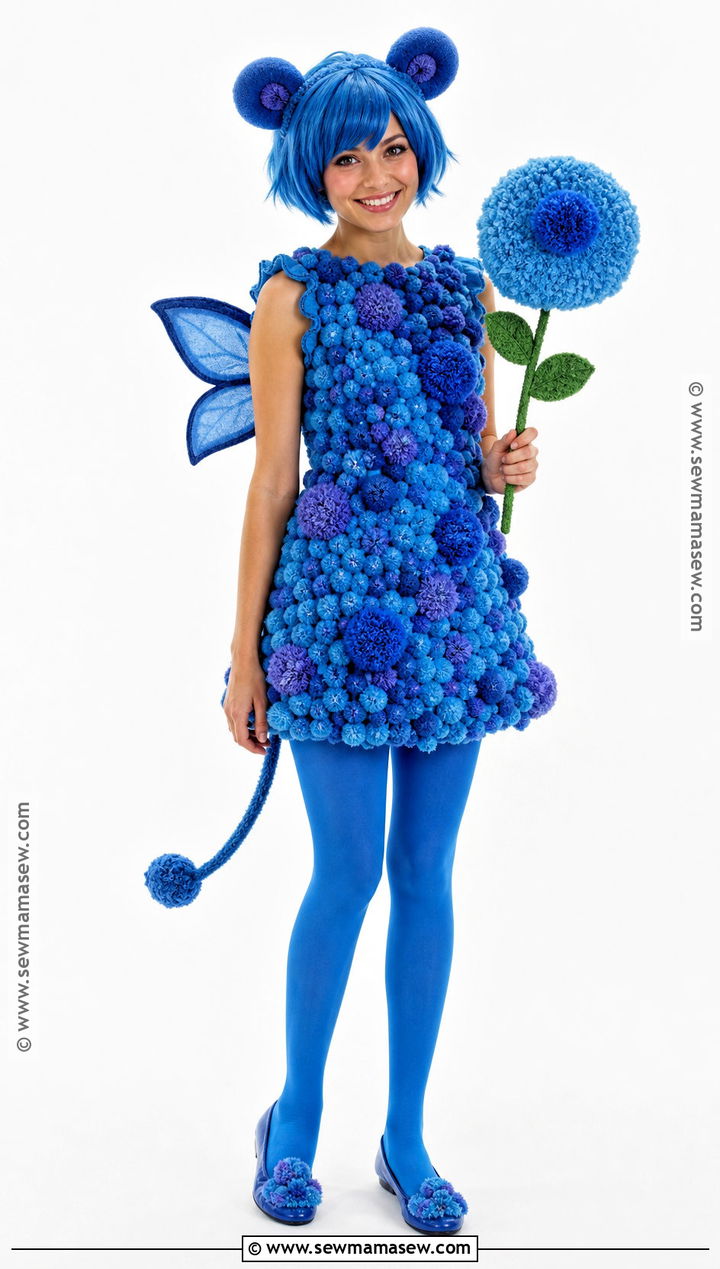 Bibble Costume With Pom Pom Dress - 30 Bibble Halloween Costume Ideas