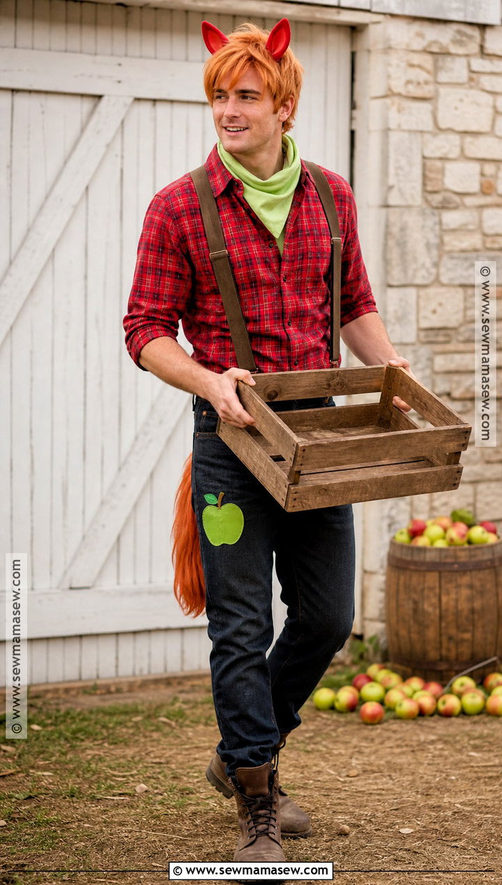Big Macintosh Costume With Red Flannel Shirt - 30 mlp costume ideas