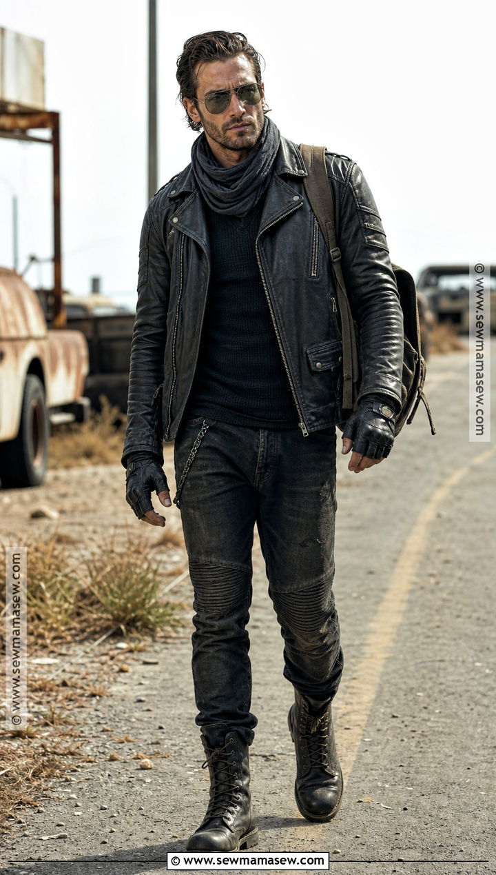Biker Survivor Zombie Apocalypse Outfit - 35 zombie apocalypse outfits male