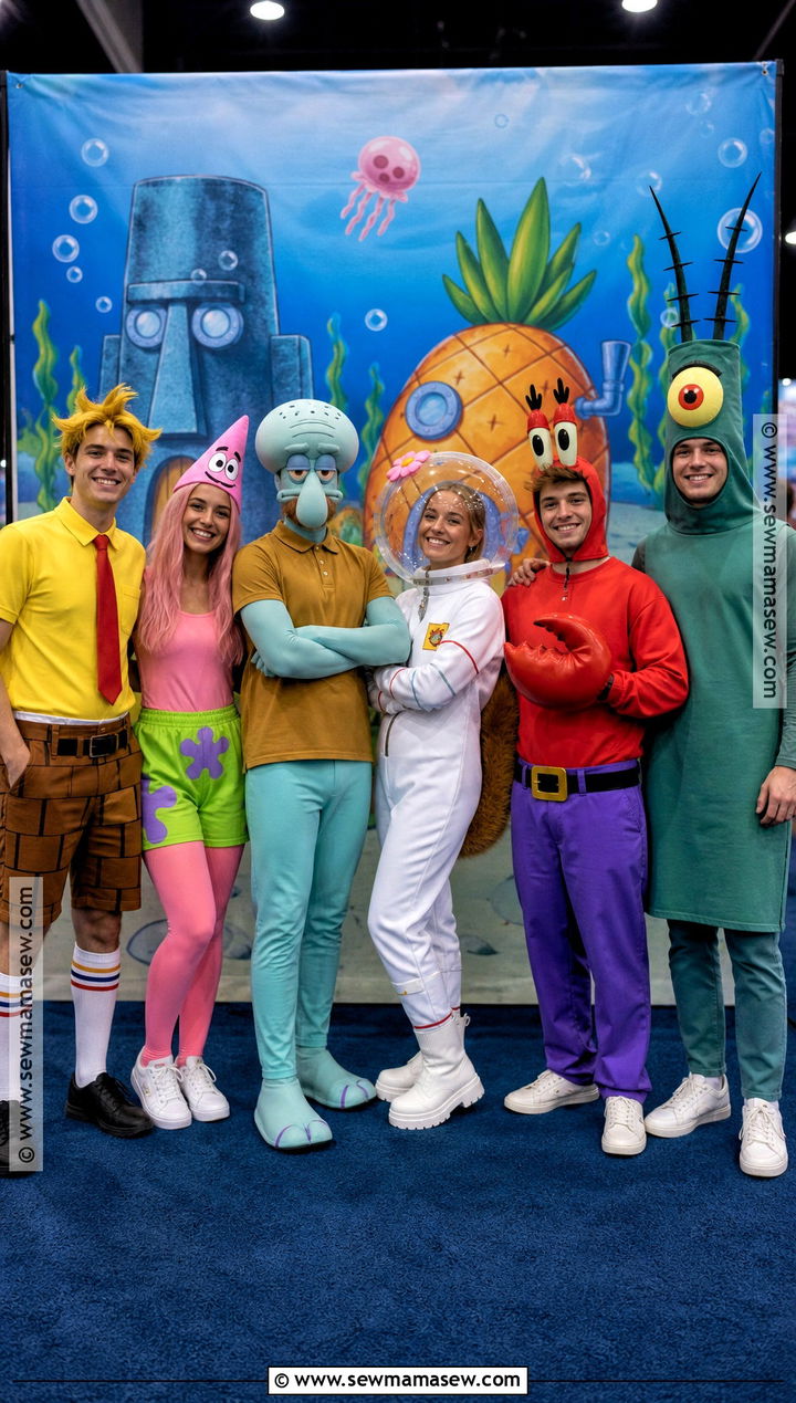 Bikini Bottom Group Cosplay - 35 Spongebob Cosplay Ideas