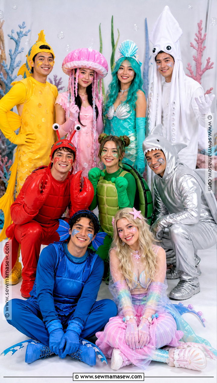 Bikini Bottom Group Costume - 35 spongebob halloween costumes